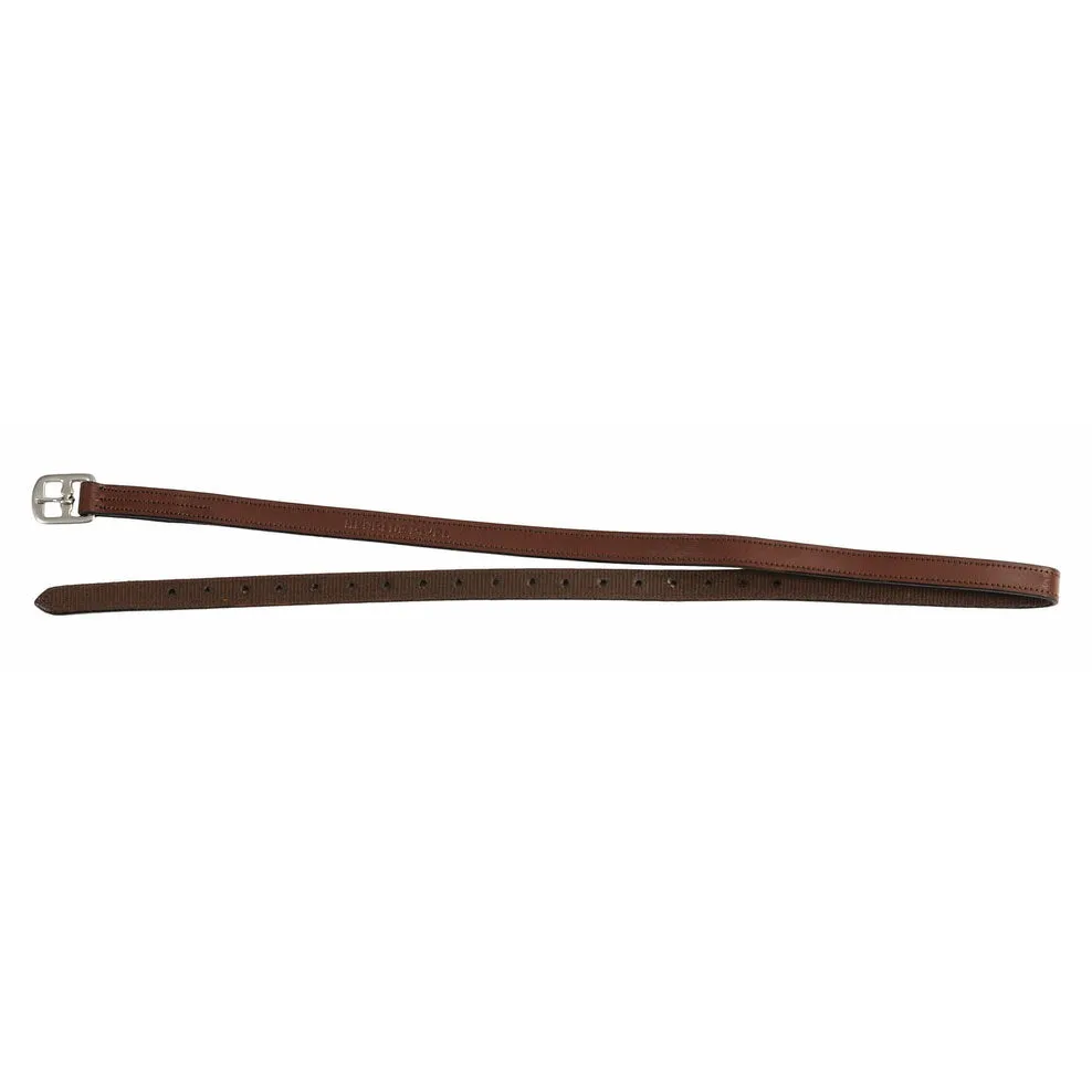 Henri de Rivel Nylon Lined beugelriemen kind 48 havana leer