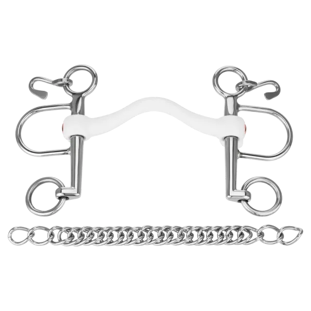 Nathe CM Pelham paardenbit 15 mm met tongvrijheid