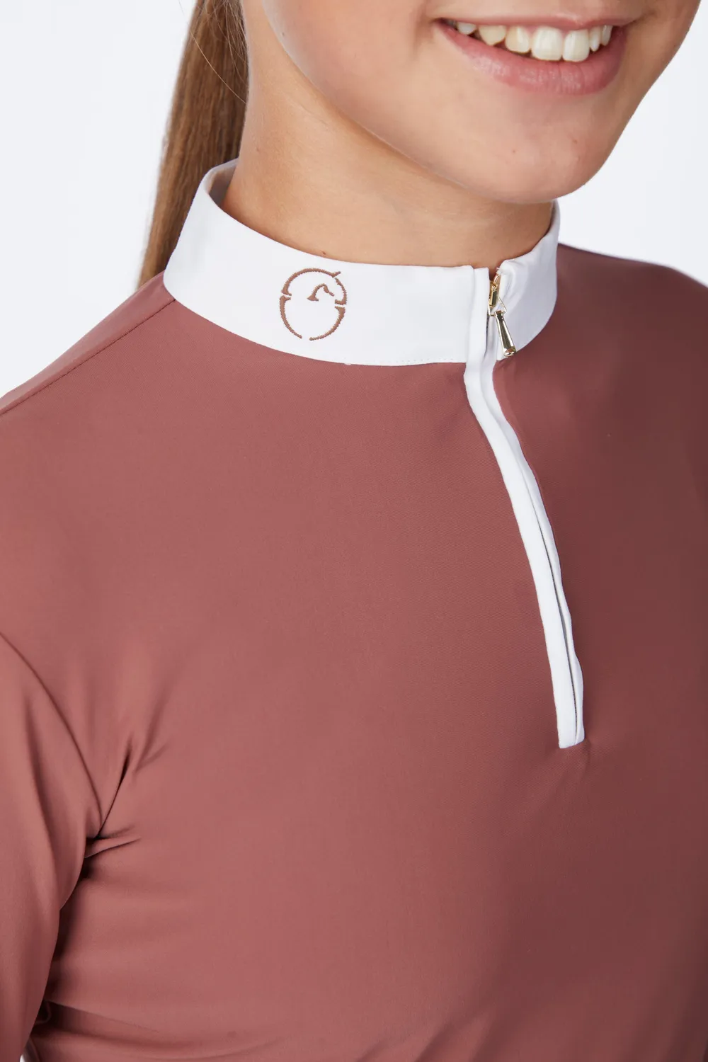 Vestrum Mahon meisjes wedstrijdshirt wit lange mouw