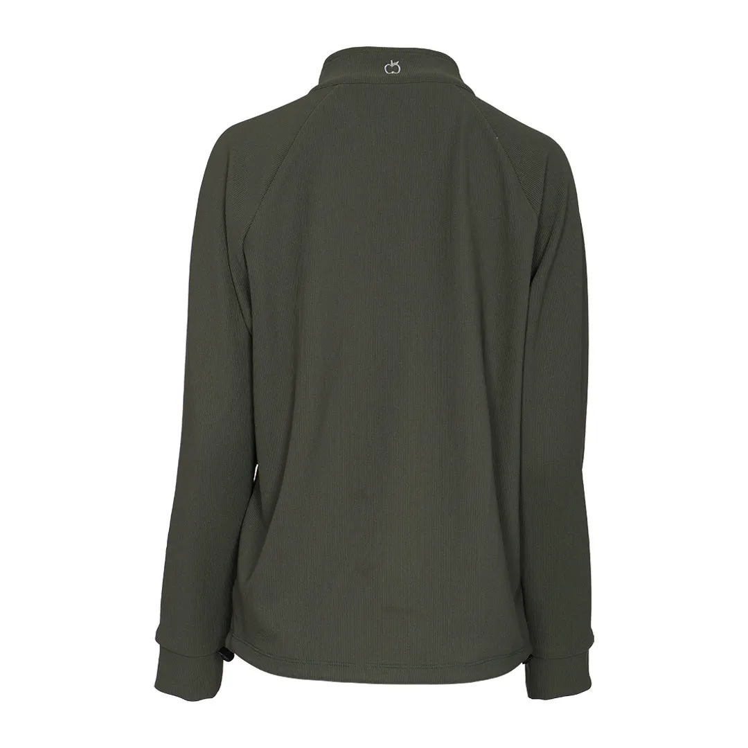 Dapplebay Signature Ribbed pullover trui rosemary geribd