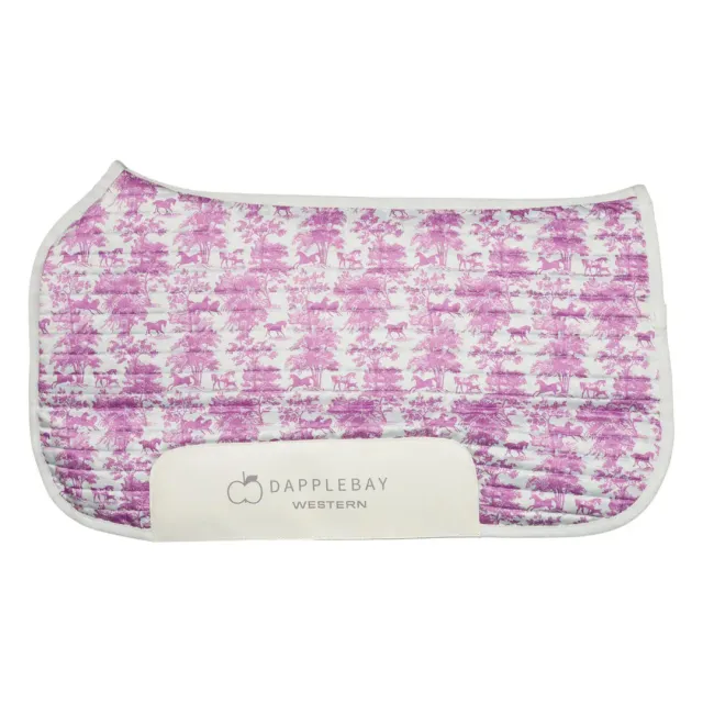 Dapplebay Equestrian Toile western zadelpad rose-white