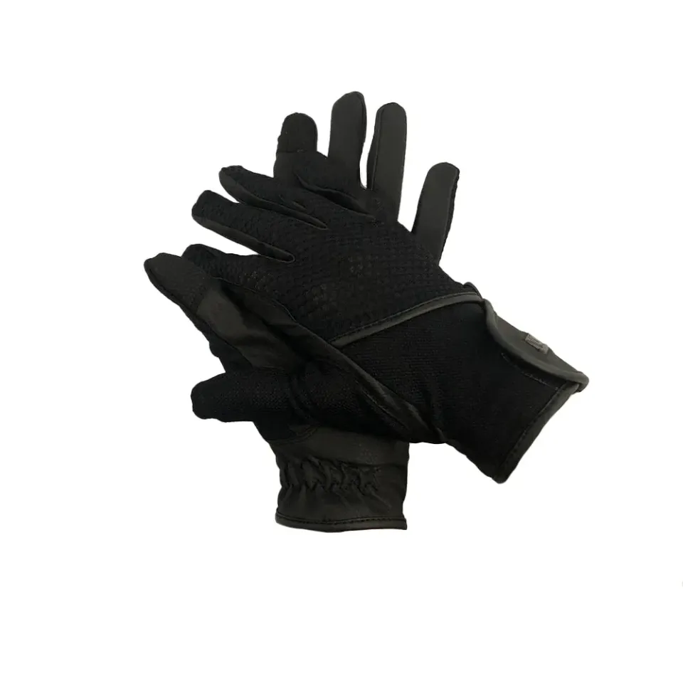 TuffRider Summer Air Mesh rijhandschoenen zwart ademend