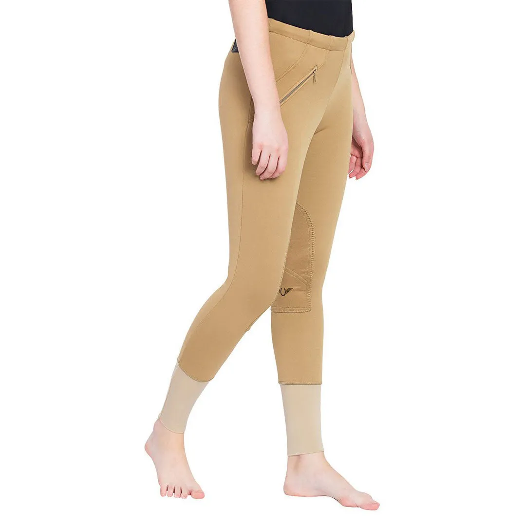 TuffRider Unifleece winter rijbroek dames kniebezet