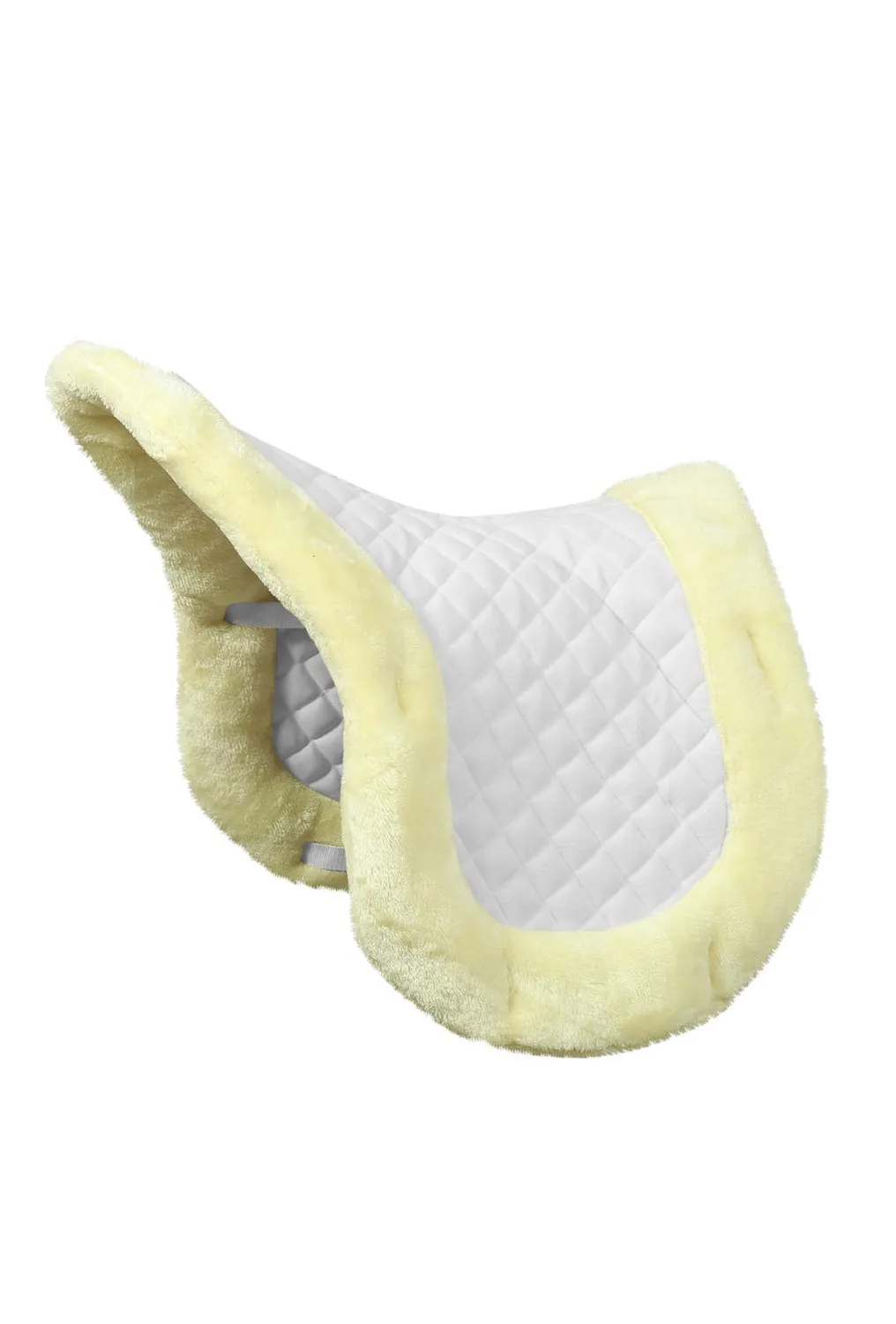 TuffRider Sherpa Shaped zadelpad wit bont