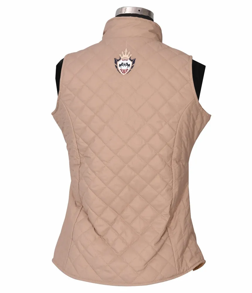 Equine Couture Denisson bodywarmer beige 3XL gewatteerd