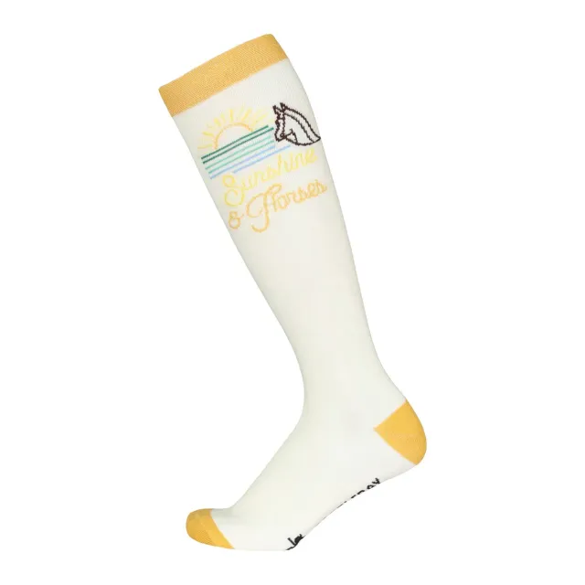 Dapplebay Knit Boot rijsokken sunshine horses one size