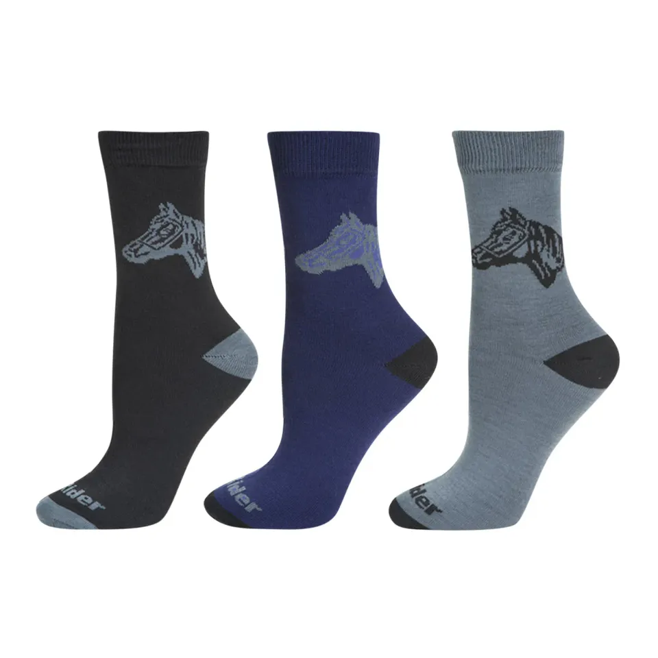 TuffRider Starter dames rijsokken 3-pack vochtregulerend
