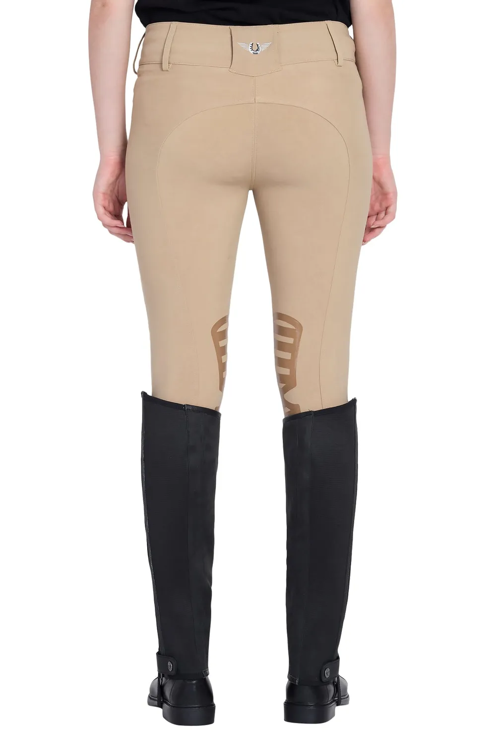 TuffRider Air Mesh half chaps zwart wasbaar