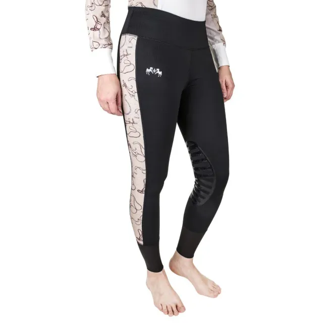 Equine Couture Equestrian Gear rijtight dames Zwart grip
