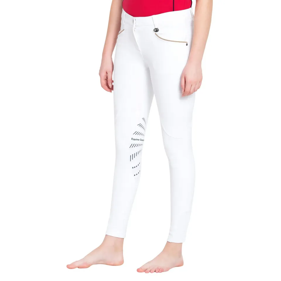 Equine Couture Lille Knie Patch rijbroek wit 34