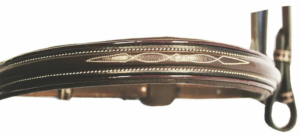 Henri de Rivel Pro Mono Crown hoofdstel havana lakbies
