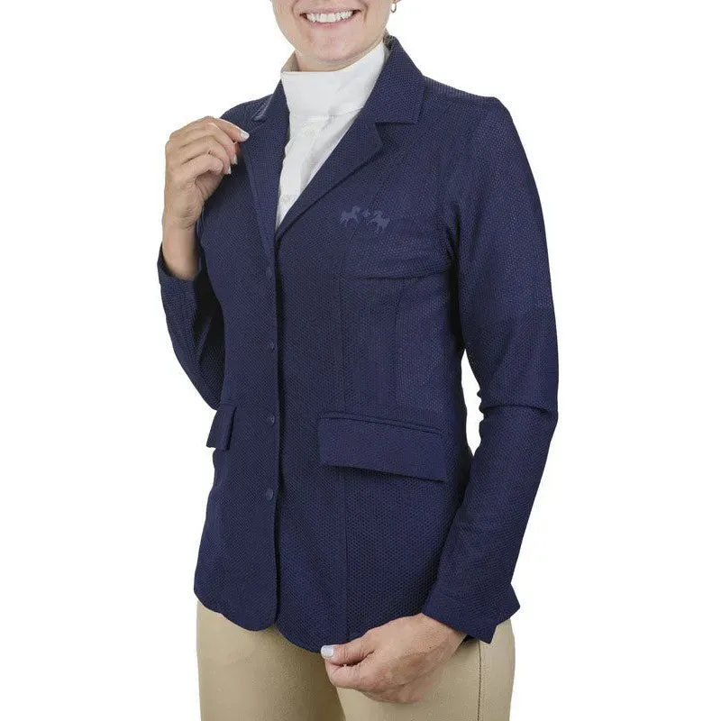 Equine Couture EquiVent dames showjas navy mesh