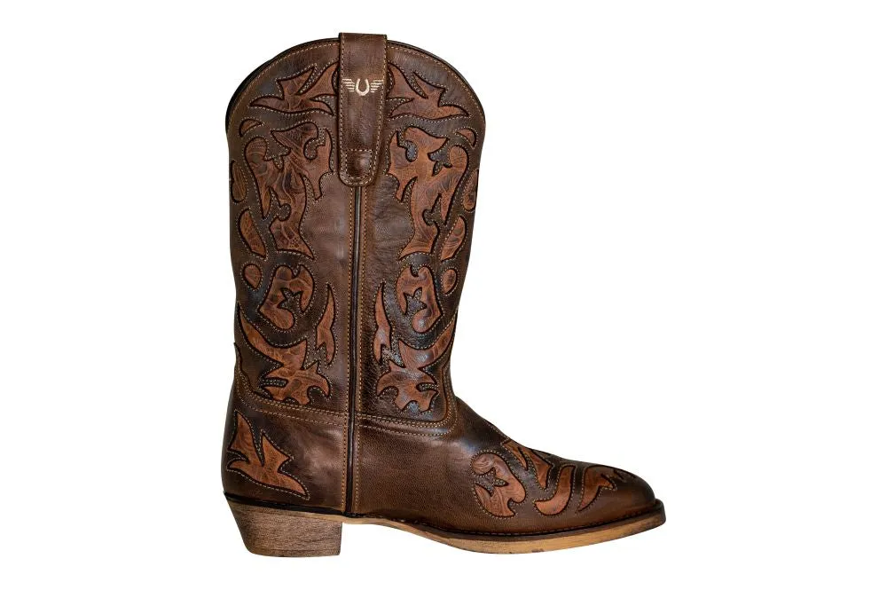 TuffRider Jackson western laarzen bruin leer dames