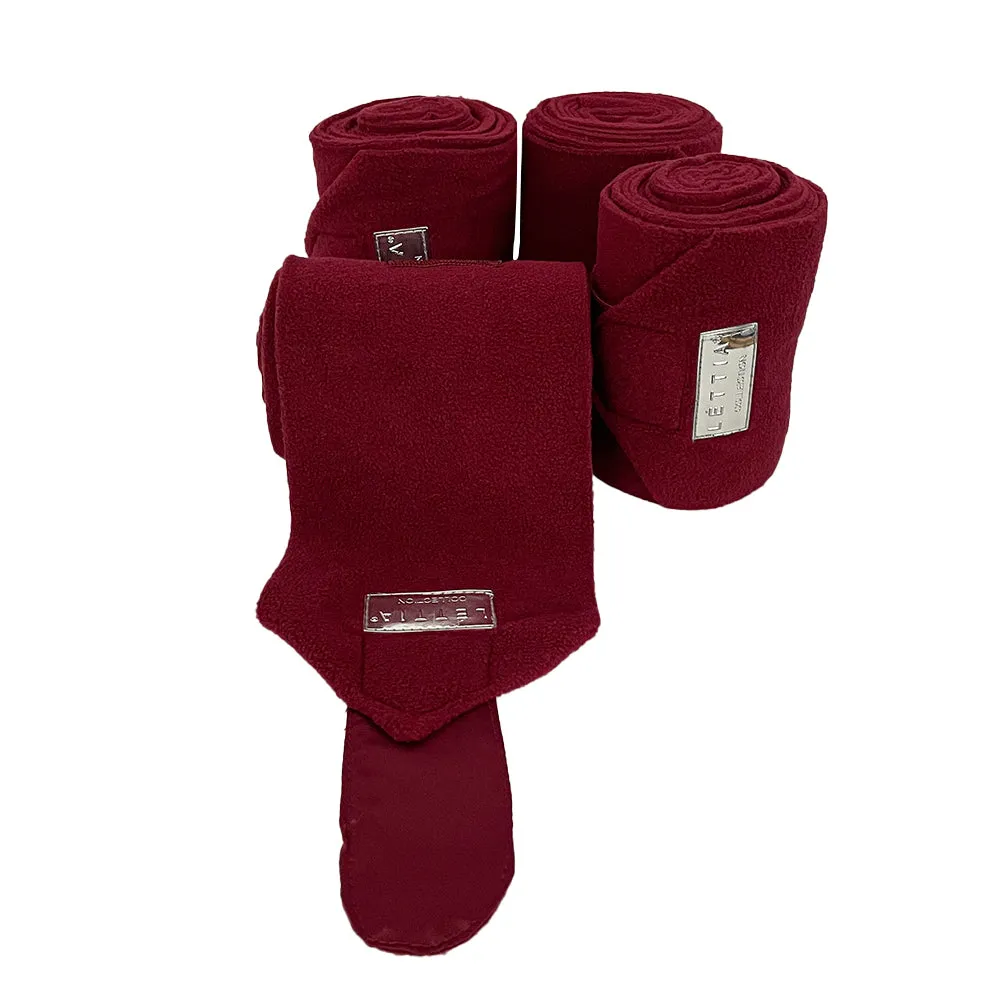 Lettia Shadow polo bandage wijnrood dik en wasbaar