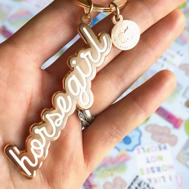 Dapplebay Horse Girl sleutelhanger paardenmotief