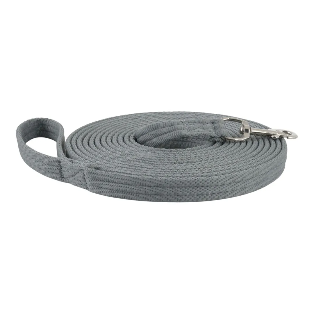 TuffRider Cushion Web longeerlijn Navy 7,6m