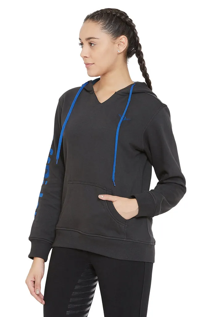 TuffRider Sport hoodie charcoal kangaroo zak katoenmix