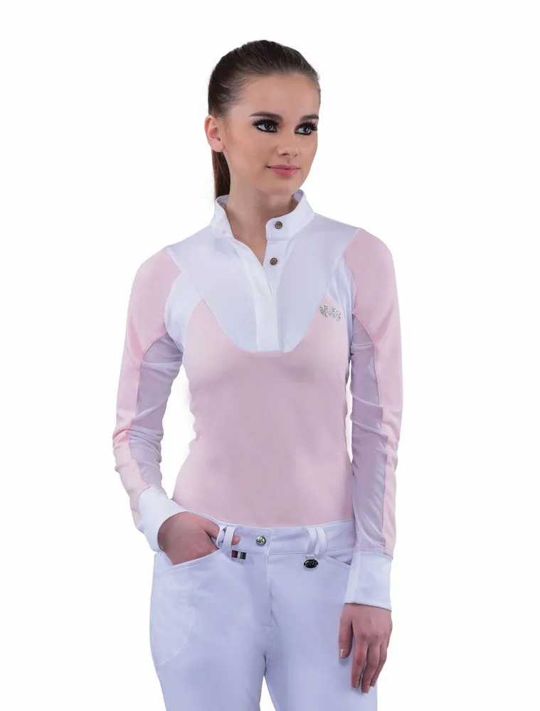 Equine Couture Maggie wedstrijdshirt dames mesh lange mouw