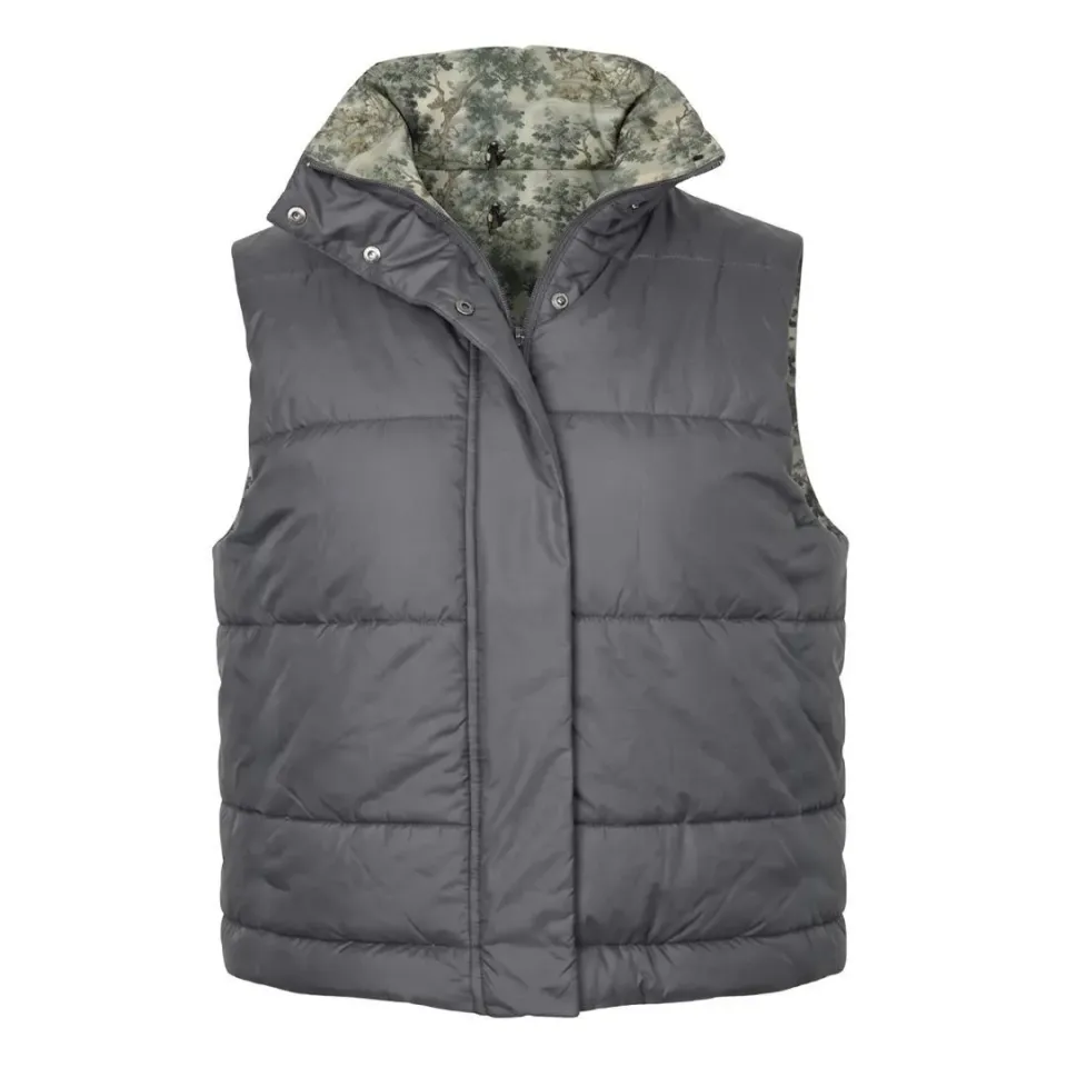 Dapplebay Reversible Puffer bodywarmer graphite omkeerbaar