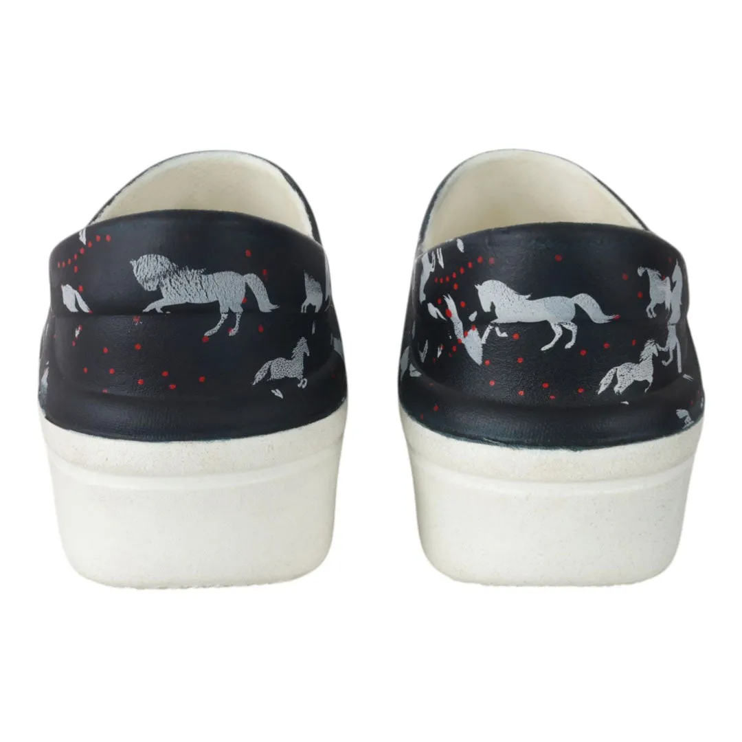 BarnMule WorkLites stalschoenen navy waterdicht licht