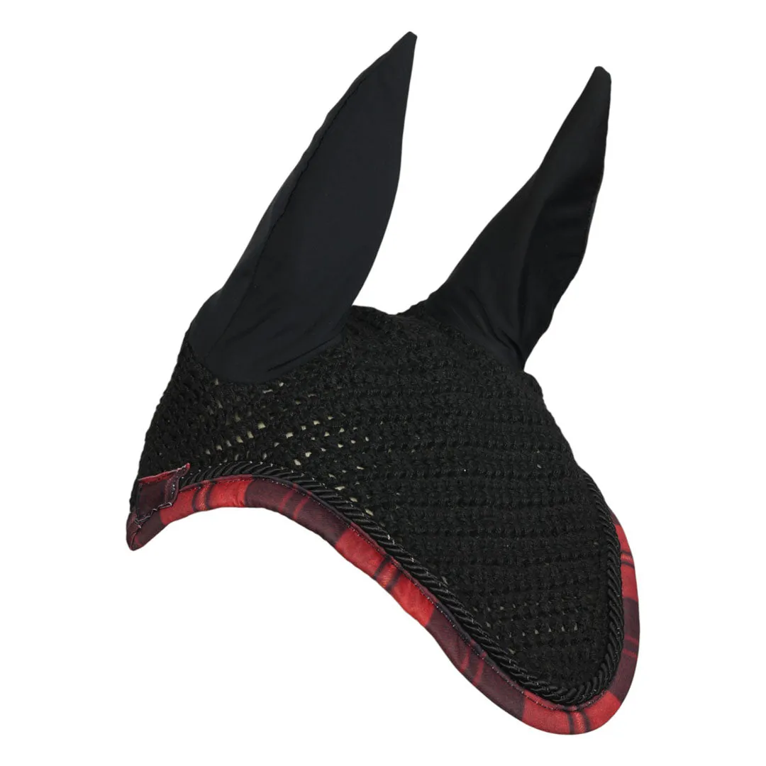 Dapplebay Holiday Plaid vliegenmuts rood full crochet