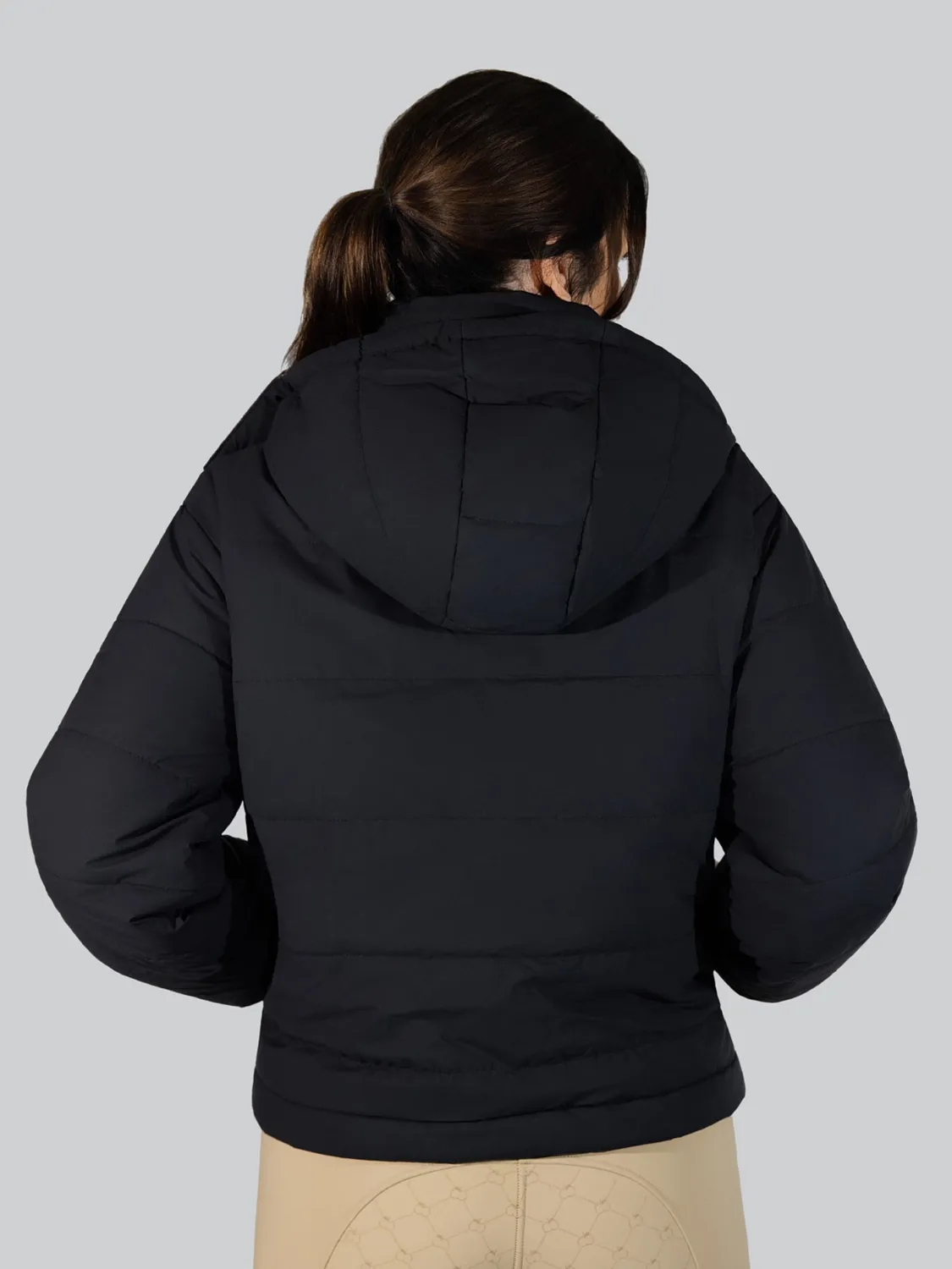 Dapplebay Reversible Puffer damesjas zwart omkeerbaar
