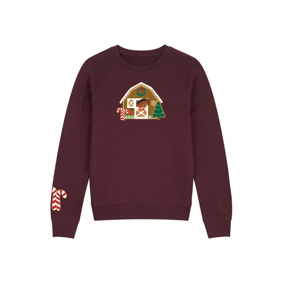 Dapplebay Kids Gingerbread Horse sweater Sugarplum - trui