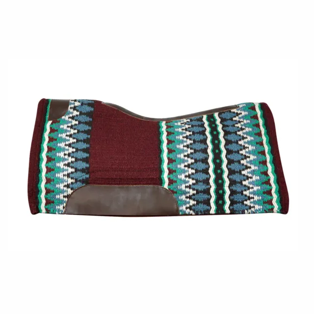 TuffRider Contoured Double Weave westernpad burgundy
