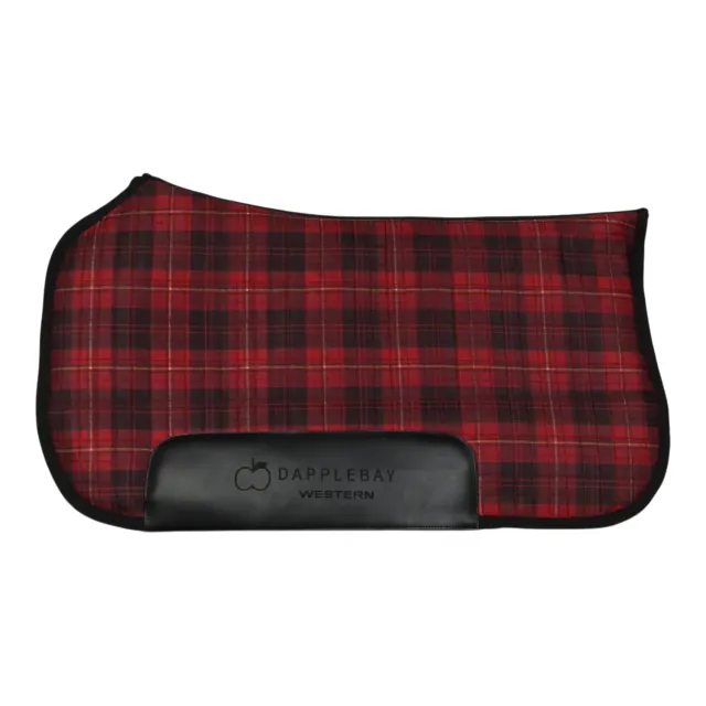 Dapplebay Holiday Plaid western pad rood vilt 32x36