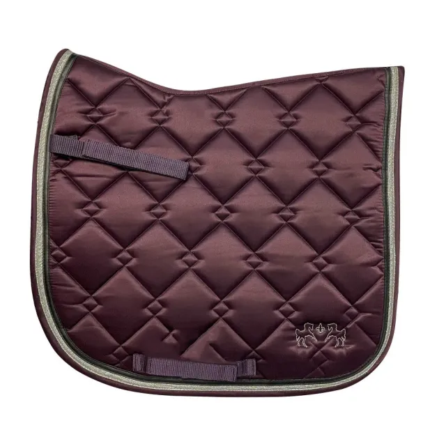 Equine Couture Satin Pony dressuurdekje Plum slijtvast