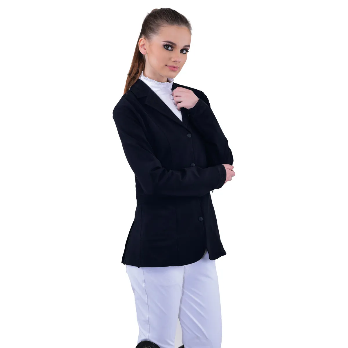 Equine Couture Oslo dames wedstrijdjasje charcoal stretch