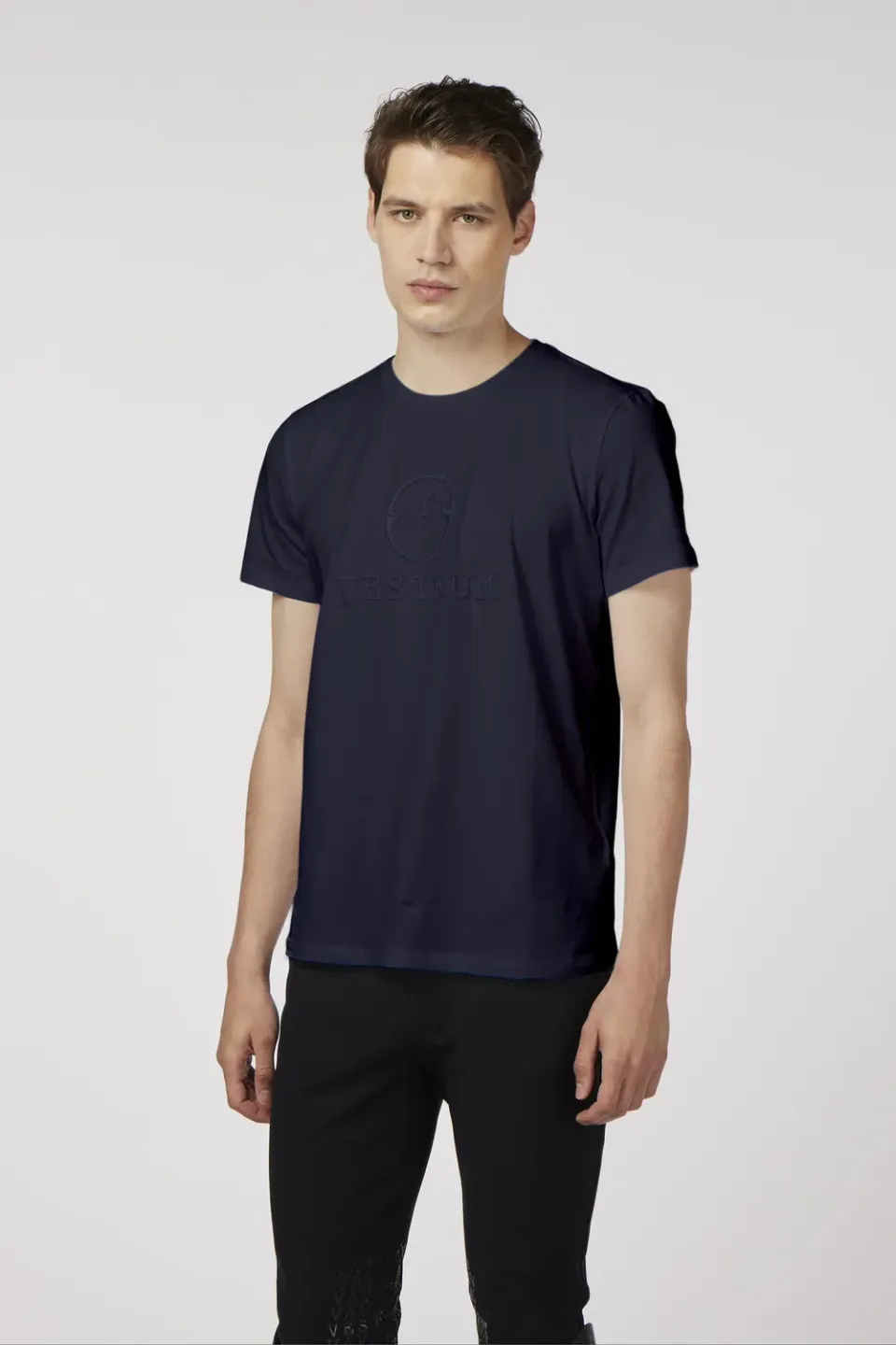 Vestrum Agrigento T-shirt heren navy bi-elastisch katoen