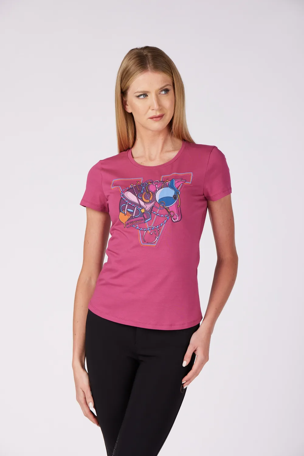 Vestrum Mauritius dames T-shirt wit bi-elastisch katoen