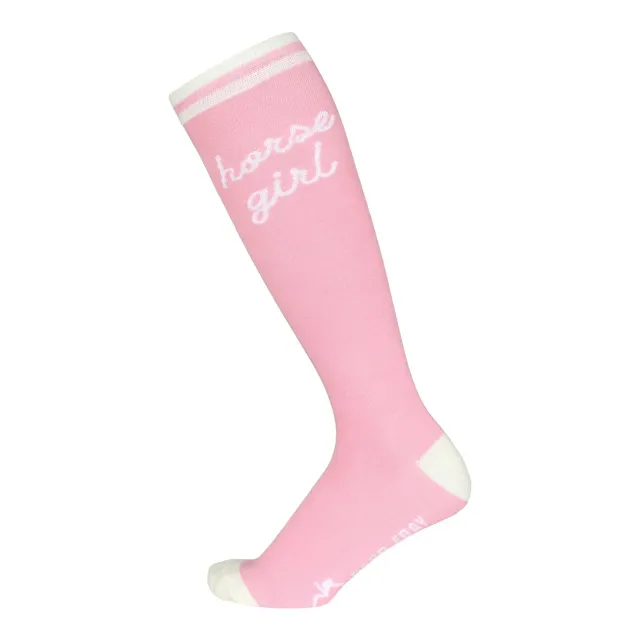 Dapplebay Horse Girl rijsokken roze one size