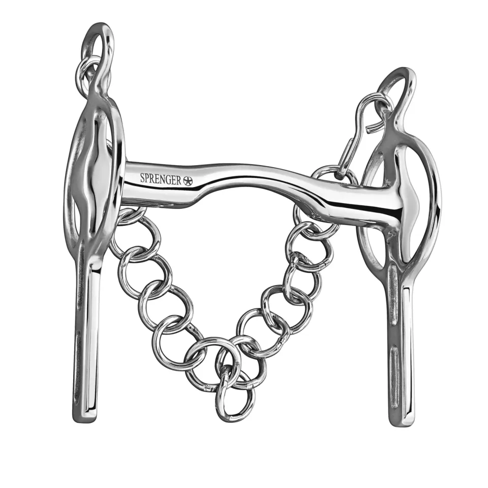 Herm Sprenger Liverpool Kandare Paardenbit 16 mm RVS Tongvrij