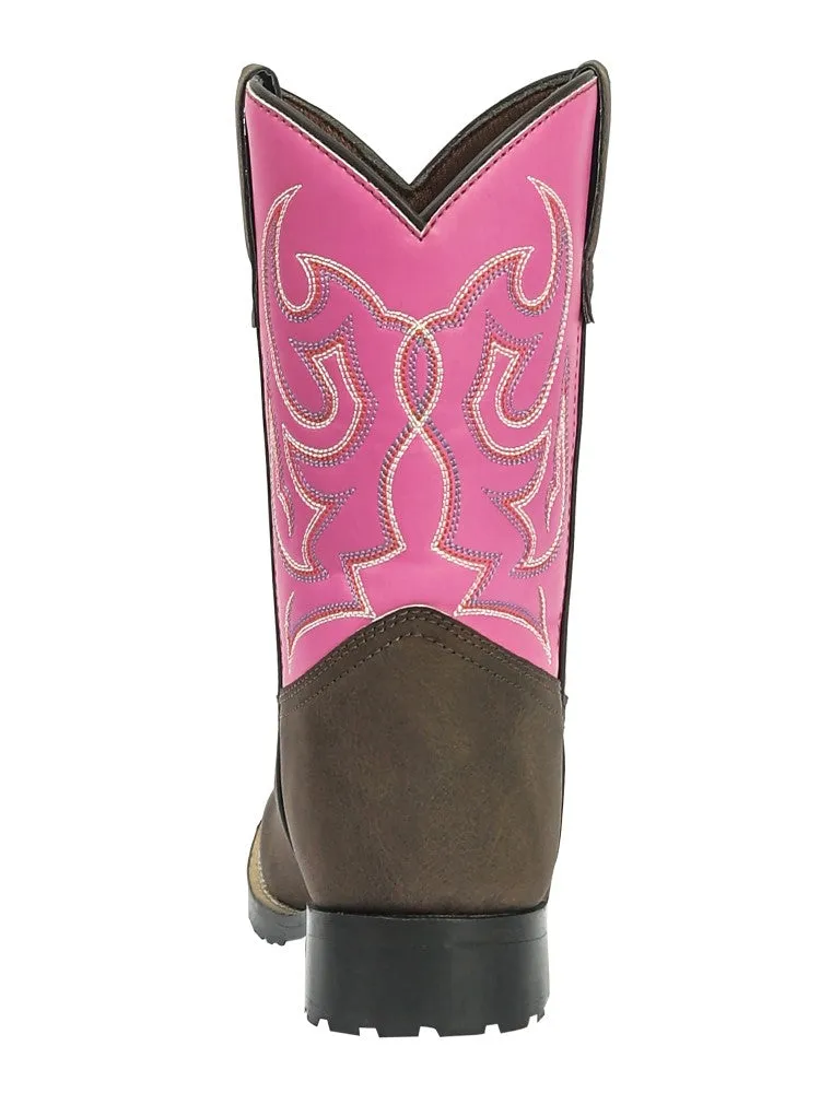 TuffRider Voyageurs Square Toe westernboot kind mocha roze
