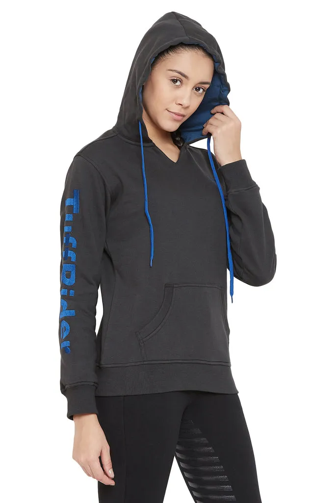 TuffRider Sport hoodie charcoal kangaroo zak katoenmix