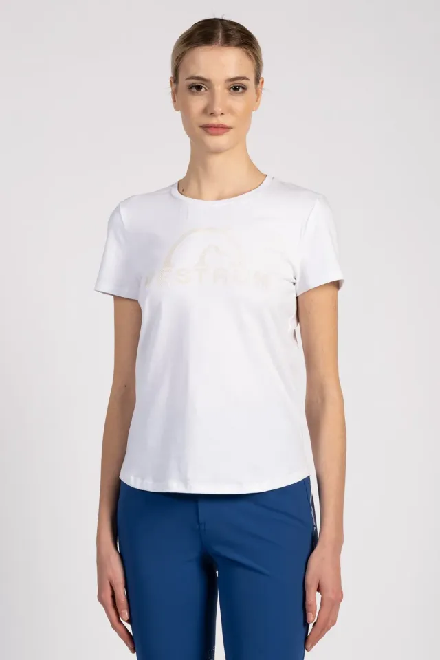 Vestrum Toluca dames t-shirt zwart katoen silicone