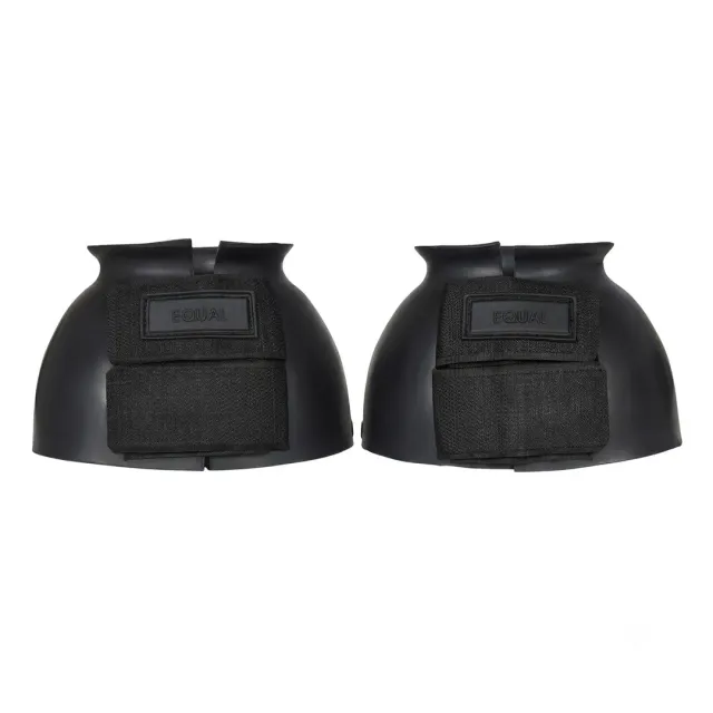 TuffRider Equal Smooth Double Hook and Loop springschoenen zwart rubber