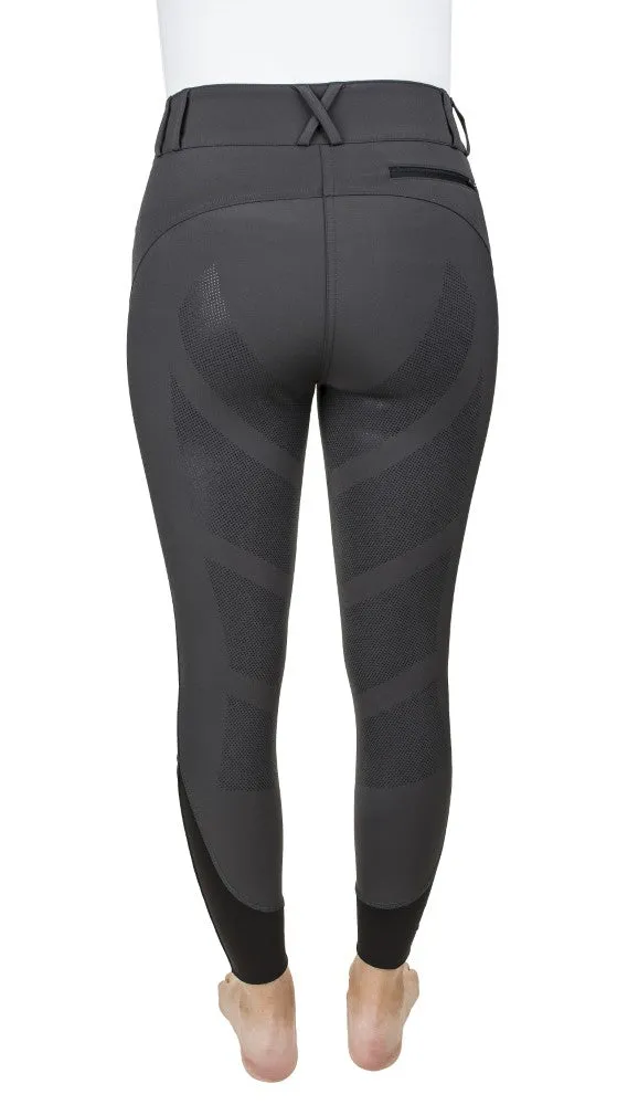 Equine Couture Charlotte Silicone Full Seat rijbroek lichtgrijs