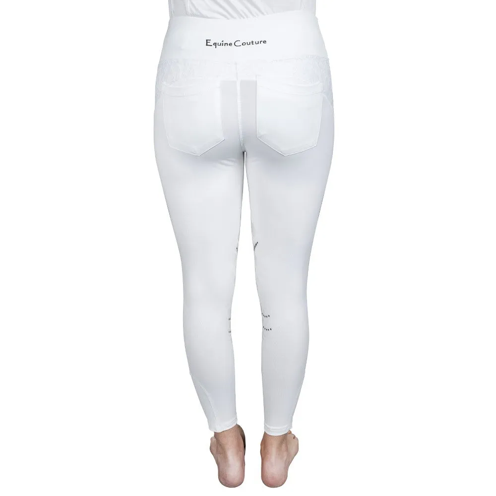 Equine Couture Spicy Girl Chili rijlegging zwart siliconen