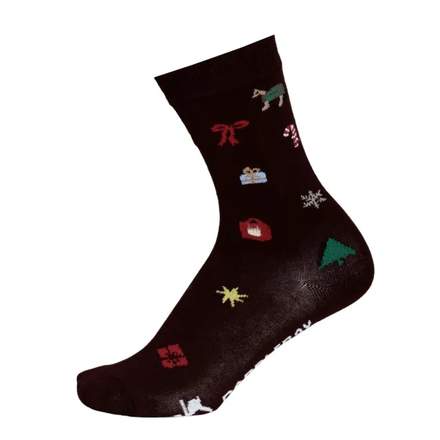 Dapplebay Holiday Charms Kindersokken Dark Bay Laarssok
