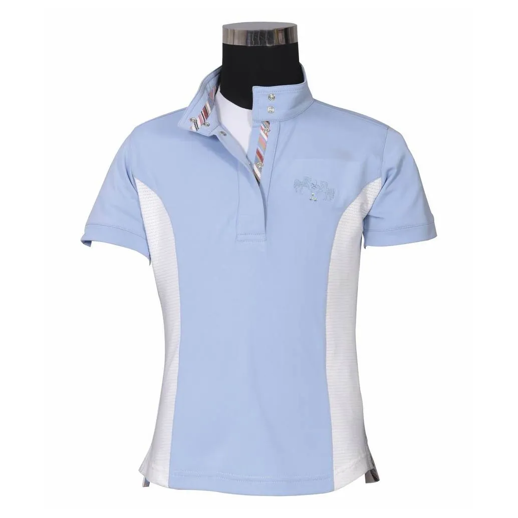 Equine Couture Cara wedstrijdshirt kind roze korte mouw