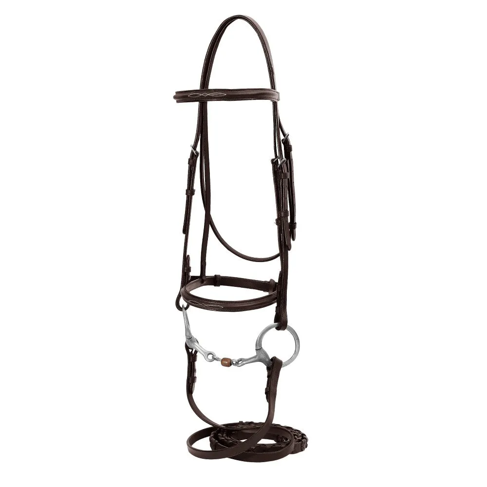 Henri de Rivel Advantage Fancy Raised rijhoofdstel havana