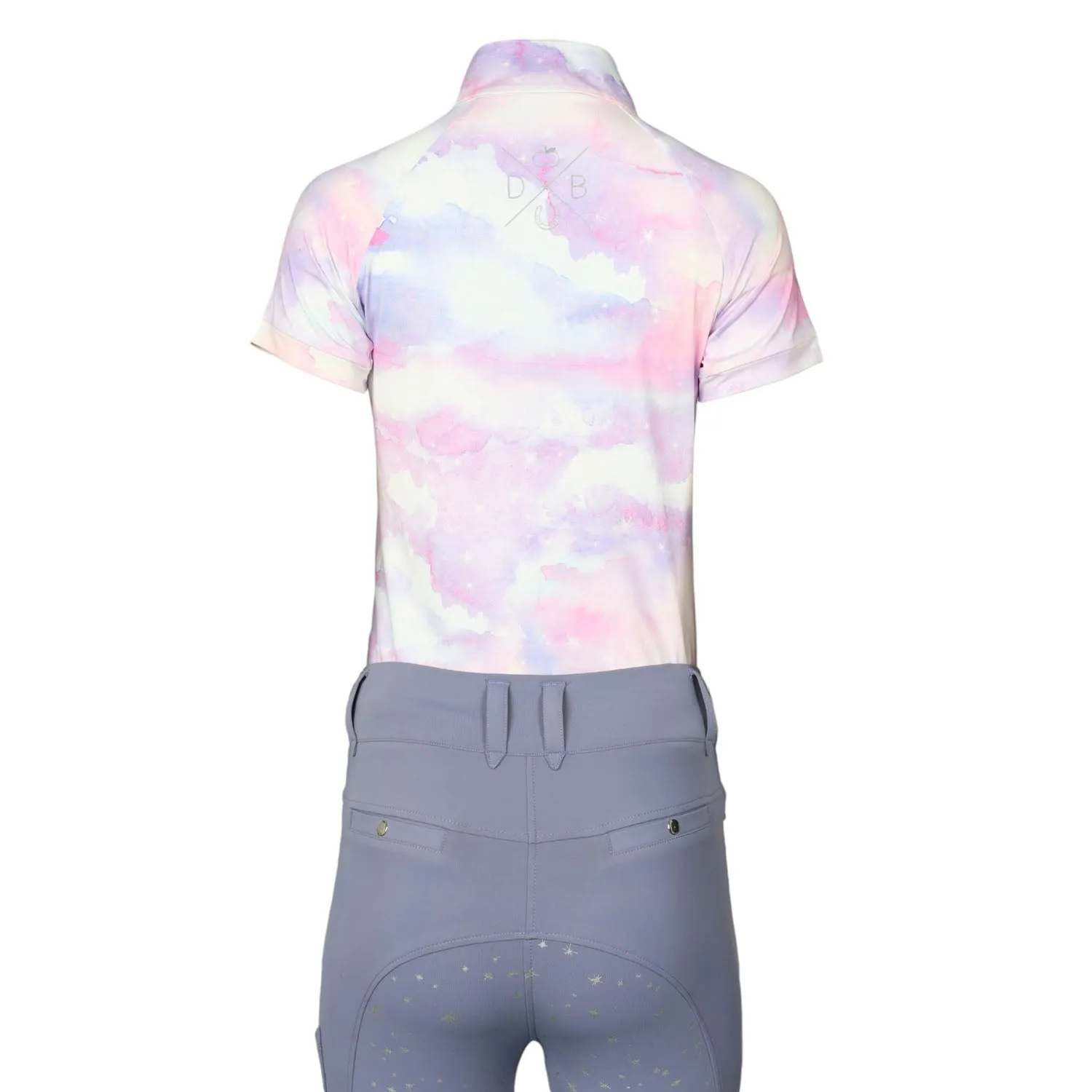Dapplebay Lavender Haze 1/4 Zip rijtop Lavender korte mouw