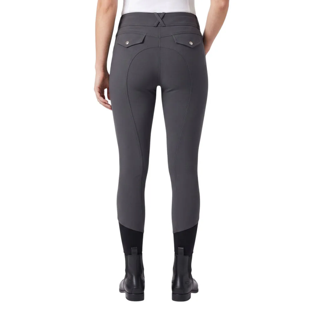 Equine Couture Dalton Tech Nova rijbroek kniepads charcoal