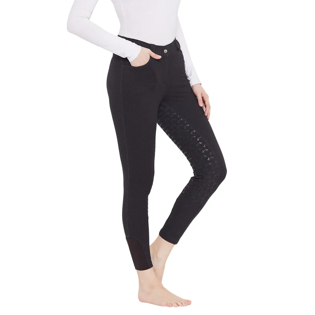 Equine Couture Heather Silicone rijbroek zwart full seat