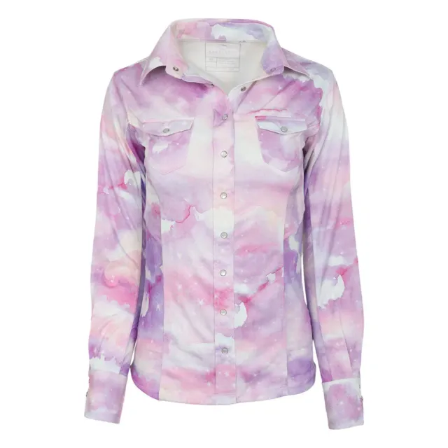 Dapplebay Lavender Haze western blouse lavender stretch