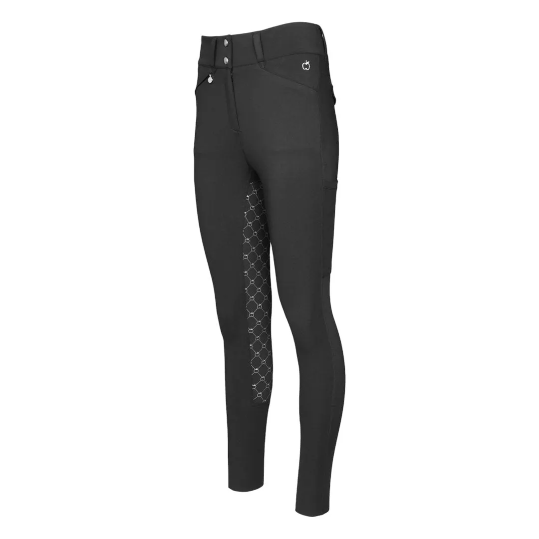 Dapplebay Compression rijbroek full seat zwart XXS