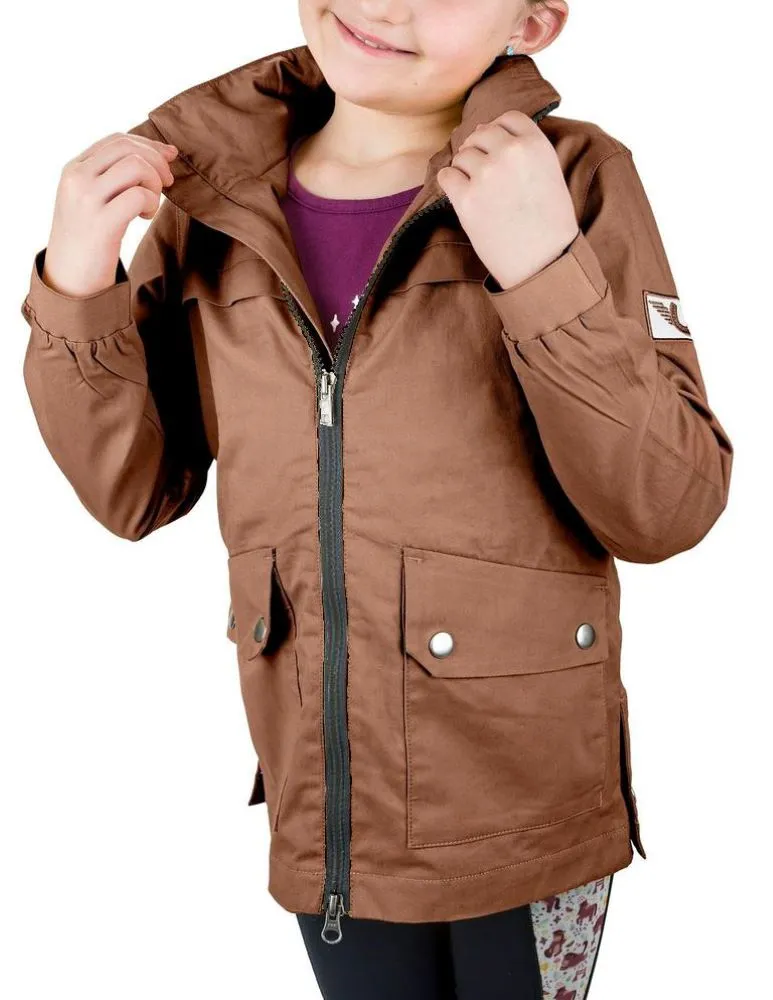 JPC Equestrian TuffRider Little Trotter kinderjas chocoladebruin